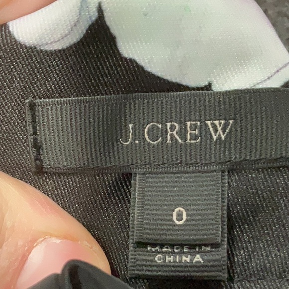 J. Crew Blue Violet Poppy Floral Print A-Line Mini Skirt Pockets Size 0 XXS XS - Picture 5 of 7